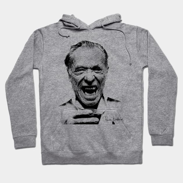 Charles Bukowski - Classic Sketch Hoodie by NavyVW